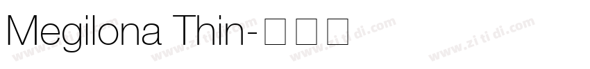 Megilona Thin字体转换